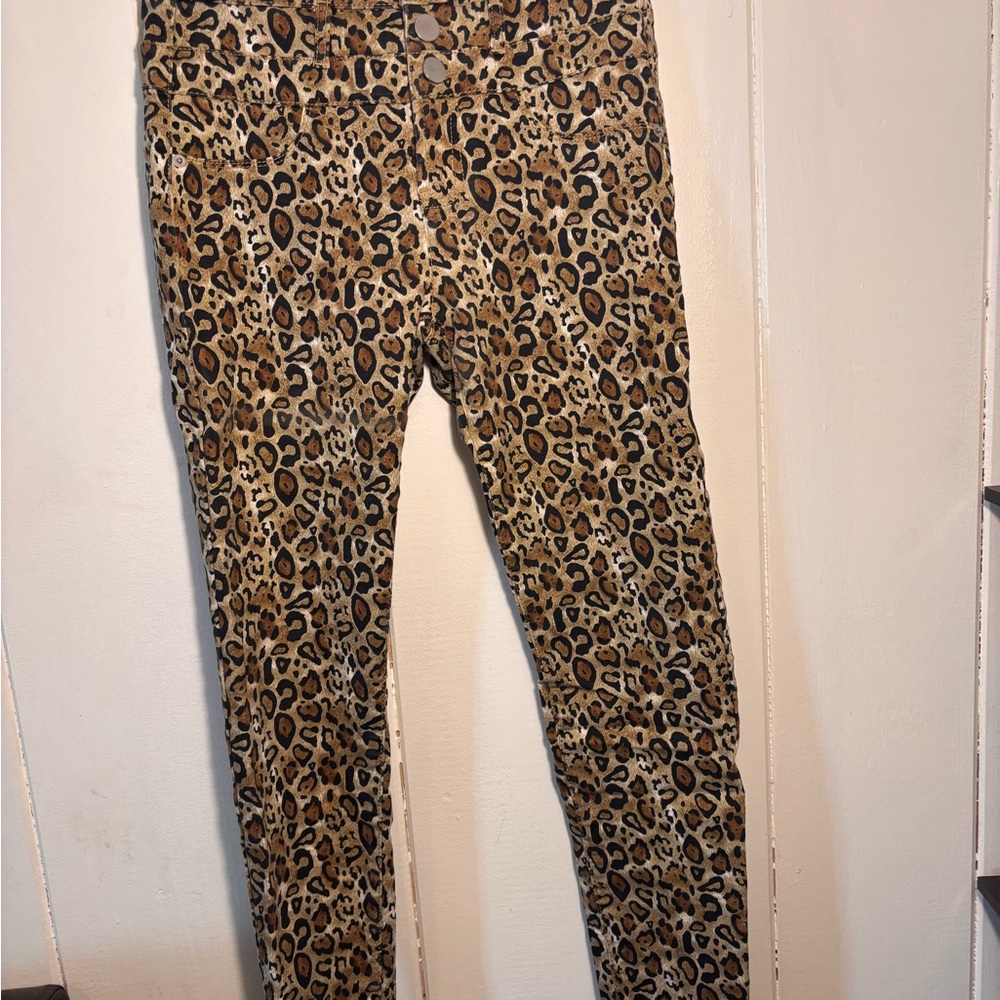 No Boundaries Leopard Print Women's Jeans Mid Rise 9